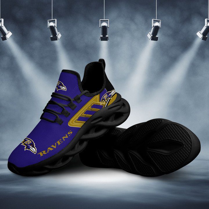 NFL Baltimore Ravens Purple Gold Max Soul Shoes V2 NFL Baltimore Ravens Purple Gold Max Soul Shoes V2