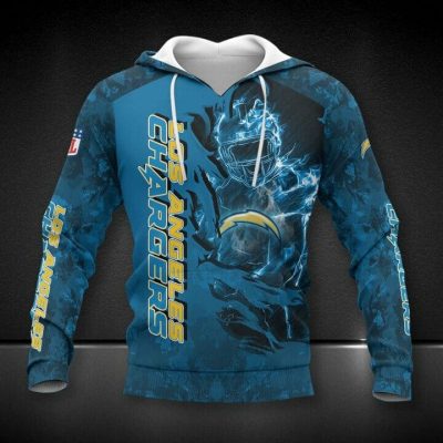 NFL Los Angeles Chargers Powder Blue Pullover Hoodie