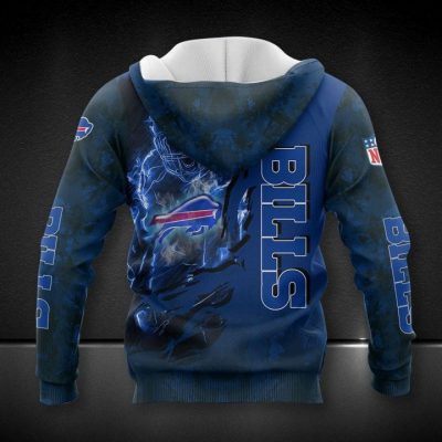 NFL Buffalo Bills Blue Scratch Pullover Hoodie