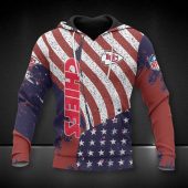 NFL Kansas City Chiefs American Flag Pullover Hoodie