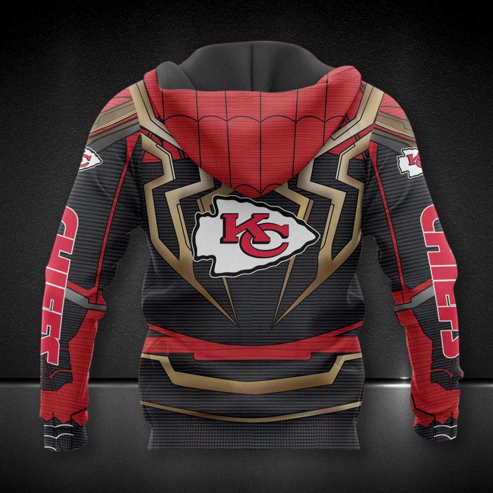 NFL Kansas City Chiefs Red Spider Man Pullover Hoodie NFL Kansas City Chiefs Red Spider Man Pullover Hoodie