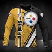 NFL Pittsburgh Steelers Golden Black Logo Special Pullover Hoodie