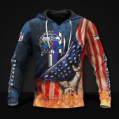 NFL Seattle Seahawks American Flag Pullover Hoodie V2
