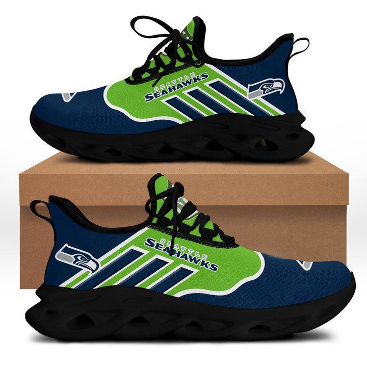 NFL Seattle Seahawks Navy Green Max Soul Shoes NFL Seattle Seahawks Navy Green Max Soul Shoes