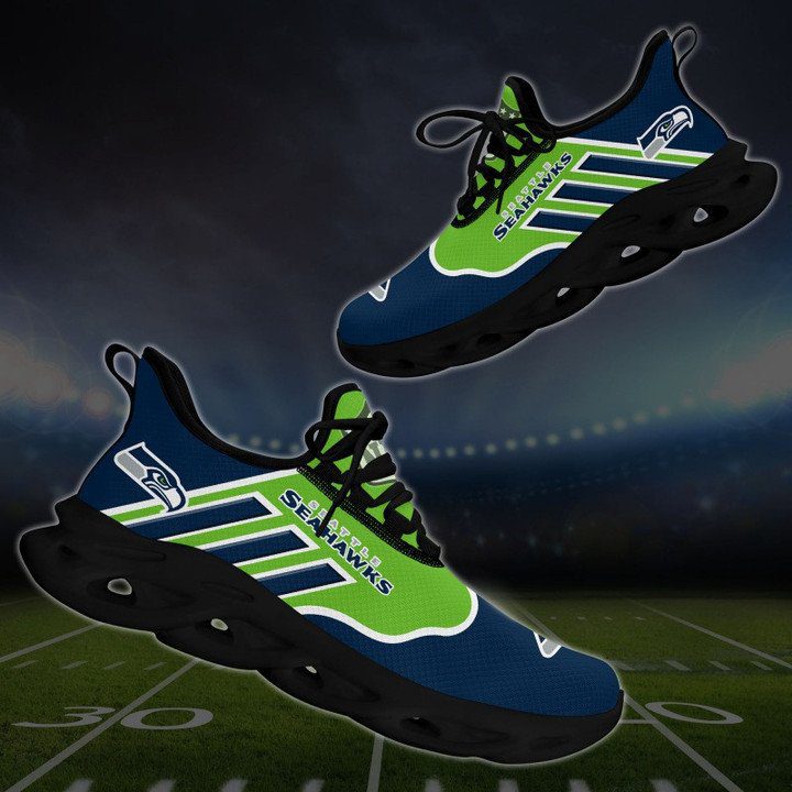 NFL Seattle Seahawks Navy Green Max Soul Shoes NFL Seattle Seahawks Navy Green Max Soul Shoes