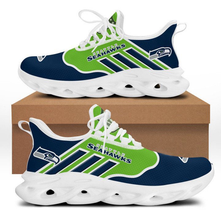 NFL Seattle Seahawks Navy Green Max Soul Shoes NFL Seattle Seahawks Navy Green Max Soul Shoes