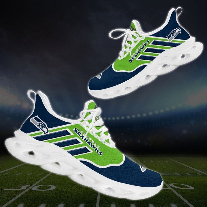 NFL Seattle Seahawks Navy Green Max Soul Shoes NFL Seattle Seahawks Navy Green Max Soul Shoes