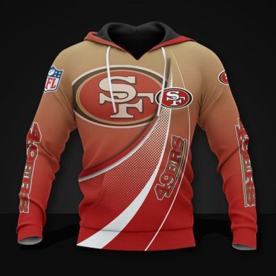 NFL San Francisco 49ers Free Style Design Pullover Hoodie