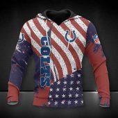 NFL Indianapolis Colts America Flag Pullover Hoodie