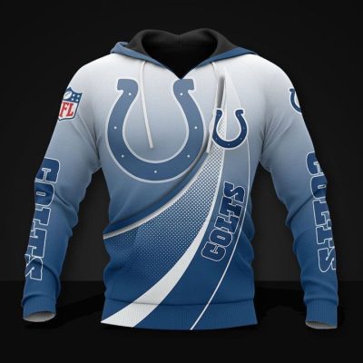 NFL Indianapolis Colts Light Blue Pullover Hoodie