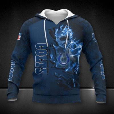 NFL Indianapolis Colts Blue Pullover Hoodie V2
