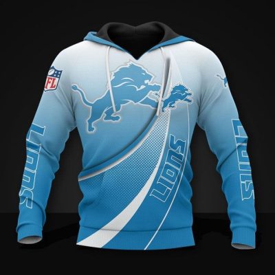NFL Detroit Lions Honolulu Blue Pullover Hoodie