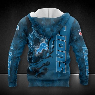 NFL Detroit Lions Honolulu Blue Camo Pullover Hoodie