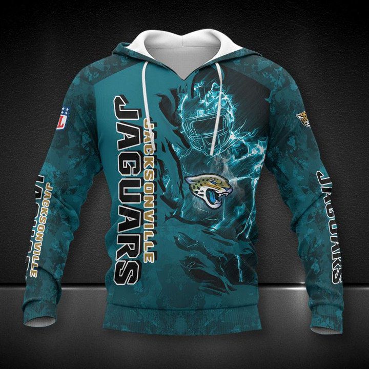 NFL Jacksonville Jaguars Teal Pullover Hoodie NFL Jacksonville Jaguars Teal Pullover Hoodie