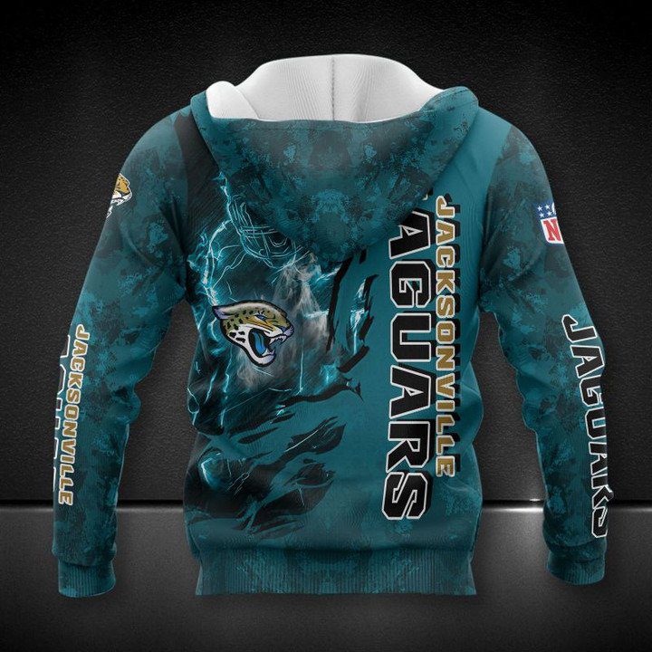 NFL Jacksonville Jaguars Teal Pullover Hoodie NFL Jacksonville Jaguars Teal Pullover Hoodie