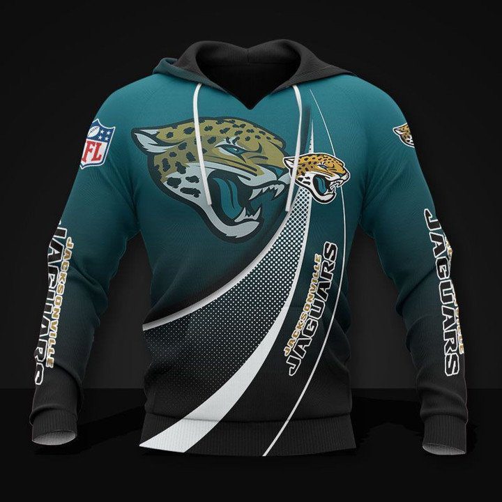 NFL Jacksonville Jaguars Teal Black Pullover Hoodie V3 NFL Jacksonville Jaguars Teal Black Pullover Hoodie V3