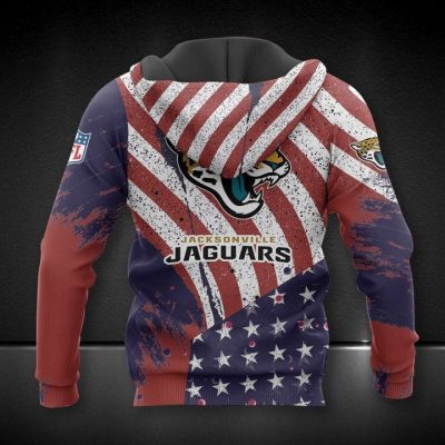 NFL Jacksonville Jaguars America Flag Pullover Hoodie