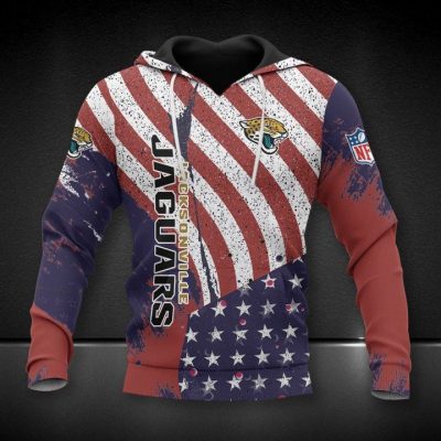 NFL Jacksonville Jaguars America Flag Pullover Hoodie