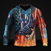 NFL Carolina Panthers American Flag Pullover Hoodie V2
