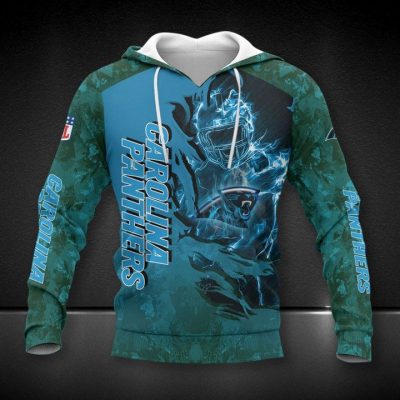 NFL Carolina Panthers Blue Camo Pullover Hoodie NFL Carolina Panthers Blue Camo Pullover Hoodie