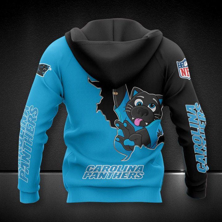 NFL Carolina Panthers Blue Black Pullover Hoodie V4 NFL Carolina Panthers Blue Black Pullover Hoodie V4