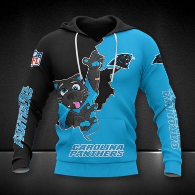 NFL Carolina Panthers Blue Black Pullover Hoodie V4 NFL Carolina Panthers Blue Black Pullover Hoodie V4