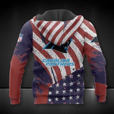 NFL Carolina Panthers American Flag Pullover Hoodie
