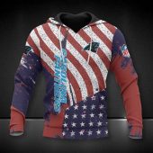 NFL Carolina Panthers American Flag Pullover Hoodie