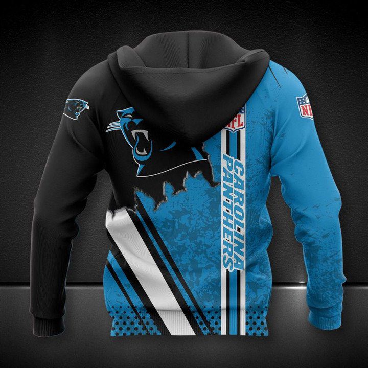 NFL Carolina Panthers Blue Black Pullover Hoodie V3 NFL Carolina Panthers Blue Black Pullover Hoodie V3