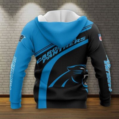 NFL Carolina Panthers Blue Black Pullover Hoodie