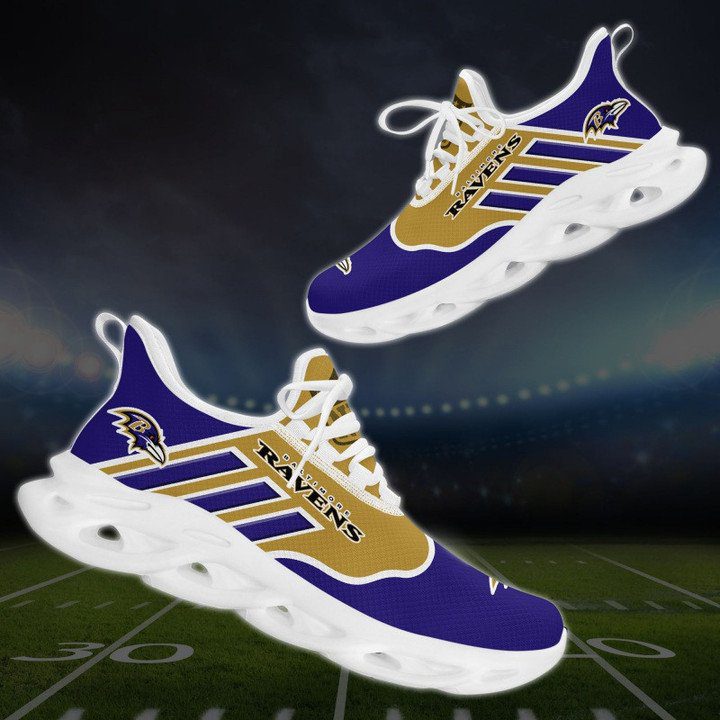 NFL Baltimore Ravens Purple Gold Max Soul Shoes NFL Baltimore Ravens Purple Gold Max Soul Shoes