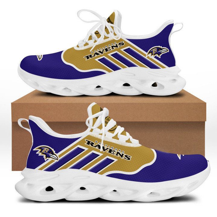 NFL Baltimore Ravens Purple Gold Max Soul Shoes NFL Baltimore Ravens Purple Gold Max Soul Shoes