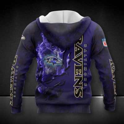 NFL Baltimore Ravens Purple Camo Pullover Hoodie