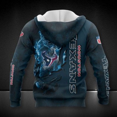 NFL Houston Texans Blue Camo Pullover Hoodie