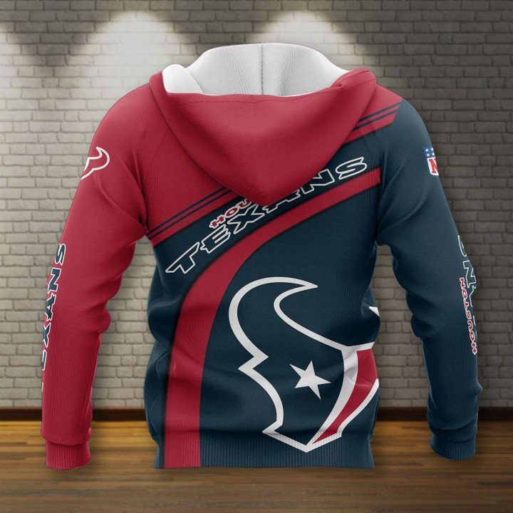 NFL Houston Texans Blue Red Pullover Hoodie NFL Houston Texans Blue Red Pullover Hoodie