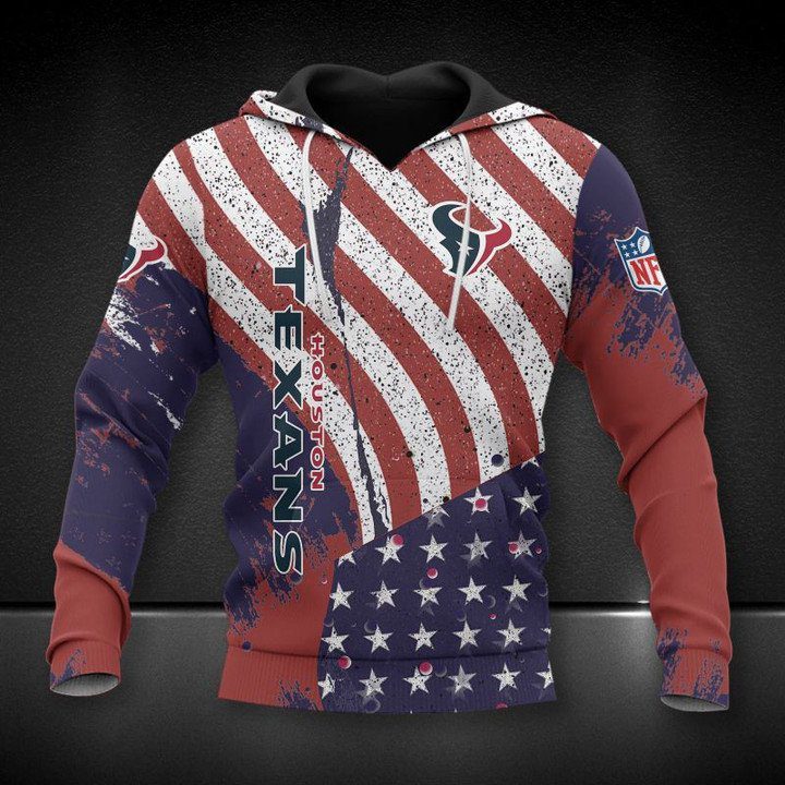 NFL Houston Texans American Flag Pullover Hoodie NFL Houston Texans American Flag Pullover Hoodie