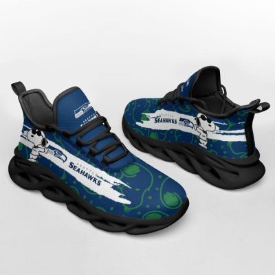 NFL Seattle Seahawks Navy Snoopy Max Soul Shoes