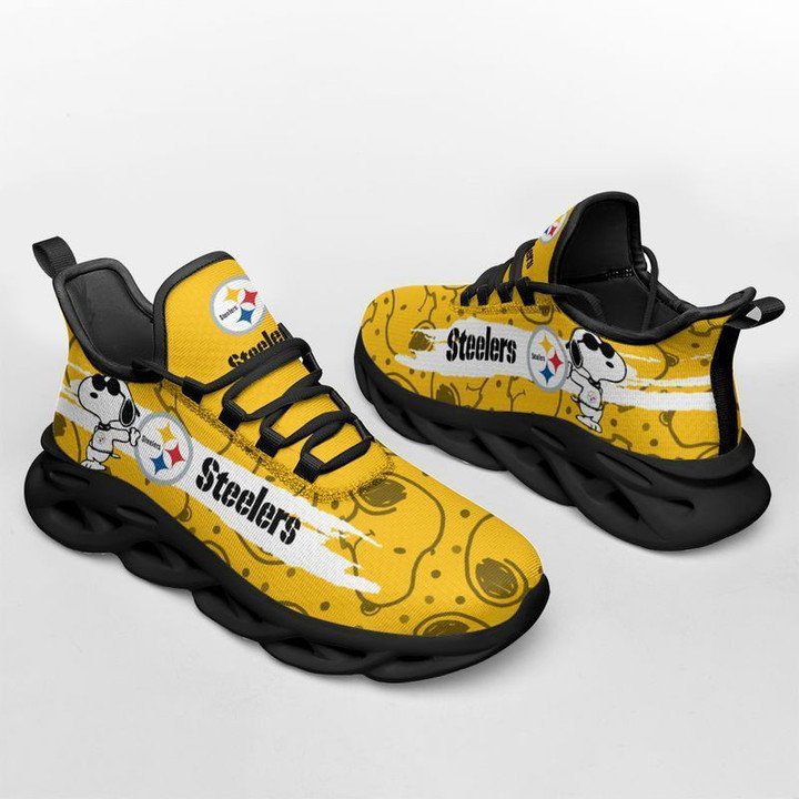 NFL Pittsburgh Steelers Golden Spoopy Max Soul Shoes NFL Pittsburgh Steelers Golden Spoopy Max Soul Shoes