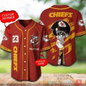 NFL Kansas City Chiefs Custom Name Number Helmet Baseball Jersey V2