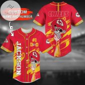 NFL Kansas City Chiefs Custom Name Number Helmet Baseball Jersey
