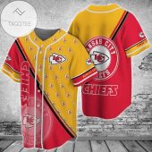 NFL Kansas City Chiefs Red Gold Baseball Jersey