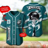 NFL Philadelphia Eagles Custom Name Helmet Baseball Jersey