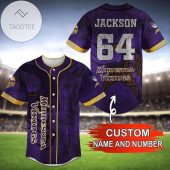 NFL Minnesota Vikings Custom Name Number Limited Baseball Jersey