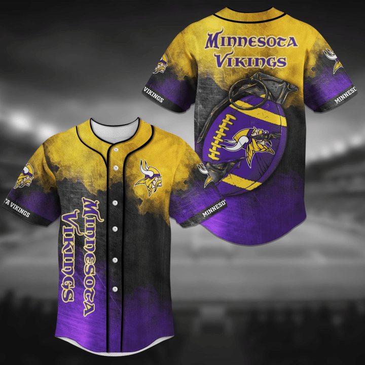 NFL Minnesota Vikings Special Style Baseball Jersey NFL Minnesota Vikings Special Style Baseball Jersey