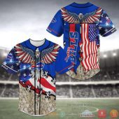 NFL Buffalo Bills American Eagle Camo Flag Baseball Jersey