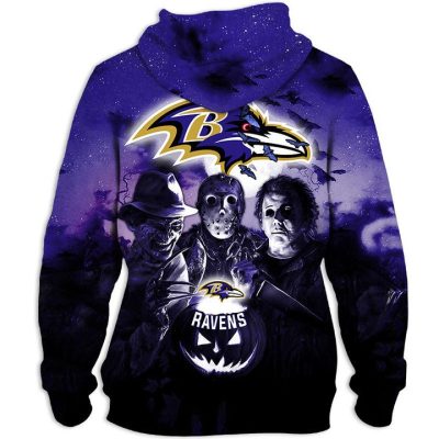 NFL Baltimore Ravens Halloween Night Pullover Hoodie
