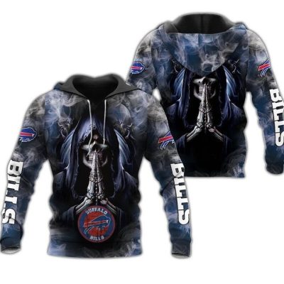 NFL Buffalo Bills Death Smoke Graphic Pullover Hoodie