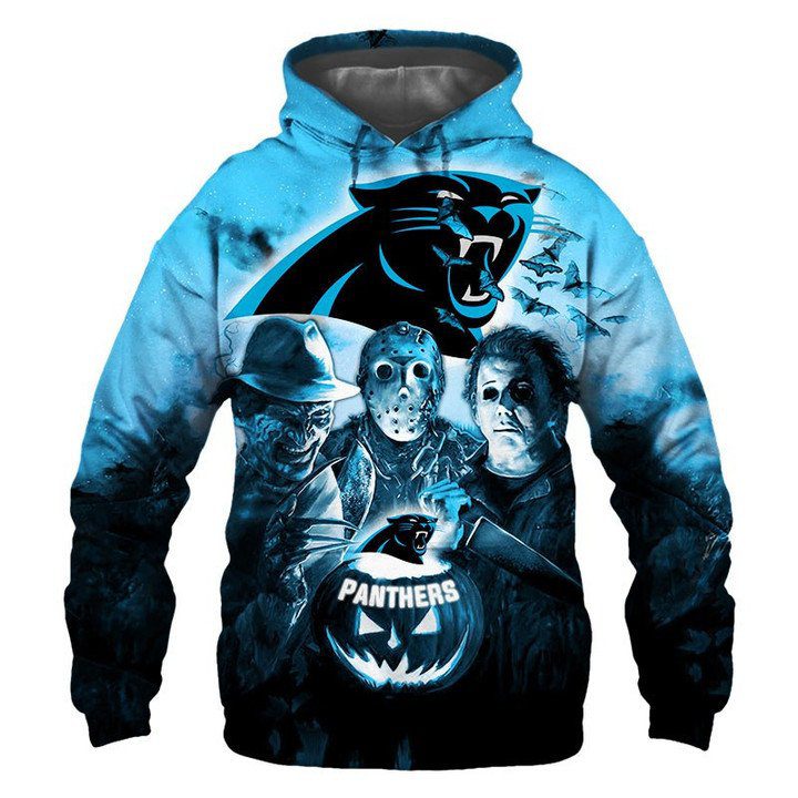 NFL Carolina Panthers Halloween Night Pullover Hoodie NFL Carolina Panthers Halloween Night Pullover Hoodie