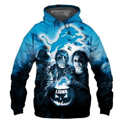 NFL Detroit Lions Halloween Night Pullover Hoodie