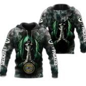 NFL Green Bay Packers Death Smoke Graphic Pullover Hoodie